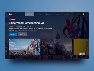 Sky TV Touchscreen App app design ui ui design uidesign uiinspirations uiux user interface uxui vector