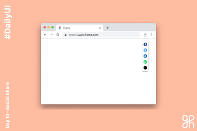 Daily UI Challenge, Day 10 - Social Share daily ui 010 dailyui dailyuichallenge social share social share button