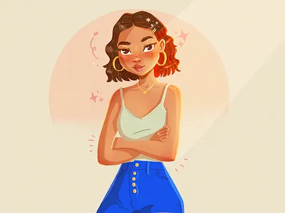 Blue Sunshine character character design flat flat illustration illustration portrait