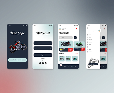 Bike Style app apple bike bikeshop design dribbble ios shop ui ui ux ui design uidesign uidesigner uidesigns uiux uiuxdesign uiuxdesigner ux uxdesigner