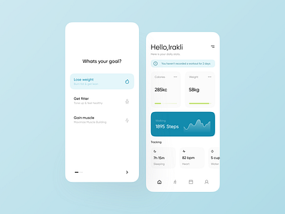 Workout App account app clean clean ui design fitness fitness app fitness club login minimalistic mobile running running app traning ui walking workout workout app workout tracker workouts