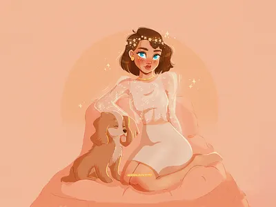 Lady Maria Conynham by Sir Thomas Lawrence character character design flat flat illustration illustration portrait