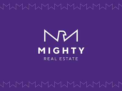 Mighty branding brand element brand identity branding eagle house letter m logo design logotype mighty pattern real estate logo typography unfold