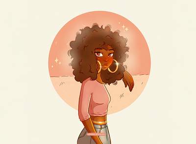 Jai No2. character character design flat flat illustration illustration melanin portrait