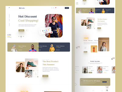 Roydits - Shop Page Design COncept animation design discount ecommerce flat landing page minimal online shop online shopping online store shop shop page shopping typography ui ux web website website design websites