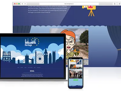 EU-Project website app branding design graphic design illustrator logo minimal ui ux web
