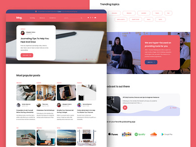 Blog Figma UI Template (for sale) blog blog design blog post blogging dailyuichallenge desktop figma for sale freelancer graphic designer grid home homepage layout minimalism podcast template ui design ui designer ui ux