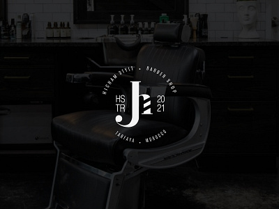 Hicham BarberShop logo branding brandinglogo logo design logodesign logofolio logoidea logoideas logoidentity logoinspire logos