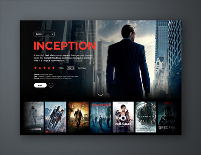 UI Challenge TV design ui web