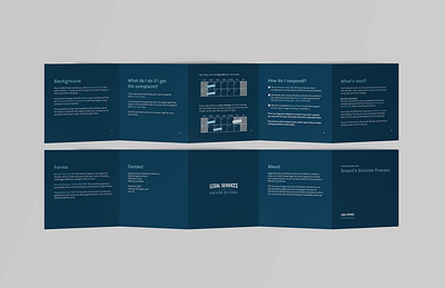 Legal Services of Northern California Eviction Brochure branding design