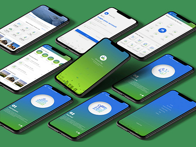 Smart city Mobile App with Neumorphism Style. android app design certificate design creative agency graphic design metro train mockup modern neumorphism product design scheme skeumorphism smartcity user experience ux uxui