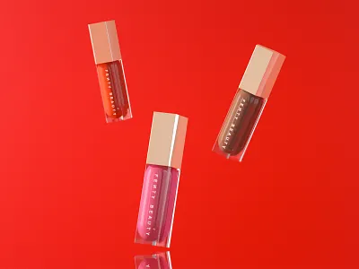 Fenty Beauty 3d 3d design brand cosmetics design minimal render