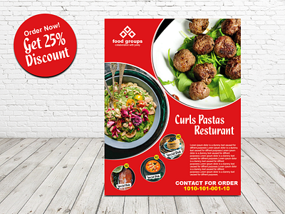 Food brochure branding design easy food brochure easy food brochure red food brochure illustrator professional food brochure red brochure food vector