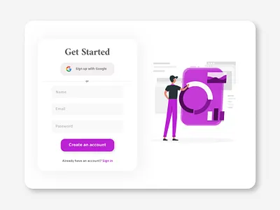 Sign Up Form Daily UI Challenge #1 daily ui design sign up form sign up ui ui ui design ui web ui web design user interface user interface design web