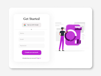 Sign Up Form Daily UI Challenge #1 daily ui design sign up form sign up ui ui ui design ui web ui web design user interface user interface design web