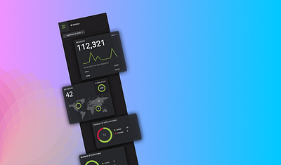 EDJX Dribbble Mobile Dashboard dashbaord design edge computing edjx edjx.io flat minimal mobile dashboard product design ux