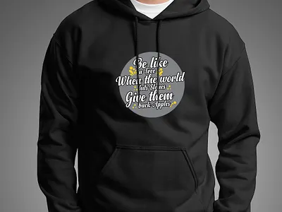 typography hoodie concept branding clean design fashion design graphic design illustrator logo merchandise merchandise design vector