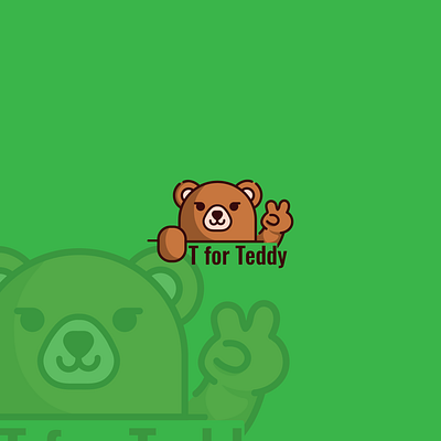 Logo Design for T for Teddy bear design illustration logo teddybear