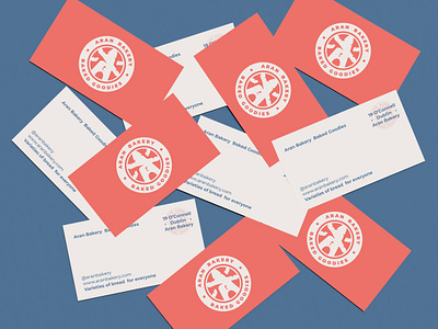 Aran Bakery Business Cards bakery branding businesscard collaterals logo