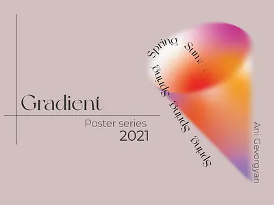 dribbble 2d adobe illustrator art design gradient minimal poster
