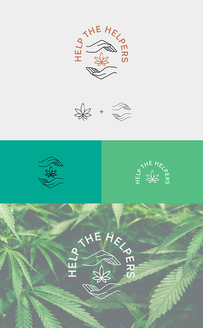 Logo Design for Help The Helpers cannabis design illustration logo vector