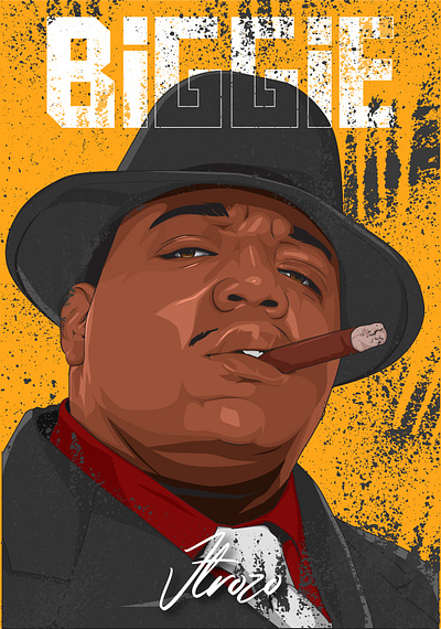 Biggie biggie smalls hiphop illiustration rapper
