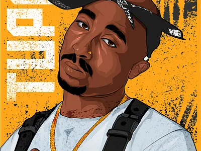 2pac 2pac digital art digital illustration illustration rapper tupac