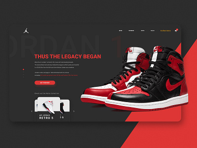 Jordan Landing Page adobe adobe photoshop adobe xd app branding design graphic design jordan logo sneaker typography ui ux web website