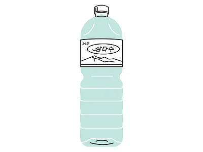 SamDaSoo bottle korea samdasoo water