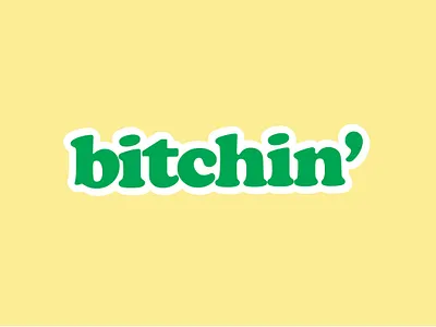 Bitchin' 1970s cooper black design typogaphy