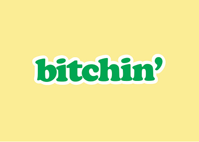 Bitchin' 1970s cooper black design typogaphy