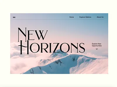 New Horizons branding camping design hero section hiking northface outdoors the north face typography ui uiux uiuxdesign ux ux design ux ui design web designer webdesign website website design