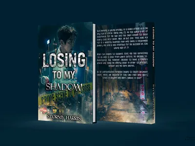 Loosing to My Shadow book cover book cover design design ebook cover graphics design minimal typography