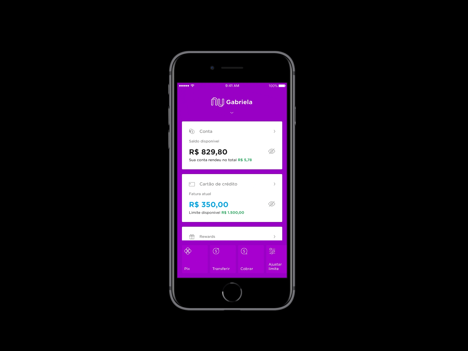 Pix // Nubank app fintech interface mobile nubank ui ux visual