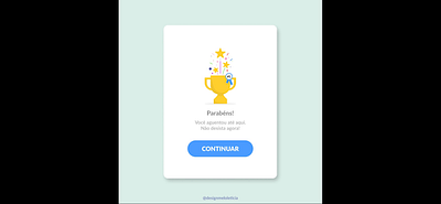 PARABÉNS // CONGRATULATIONS design interface ui uidesign ux uxdesign visual