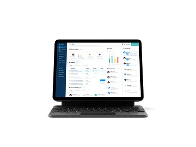 Dashboard for financial knowledge base chart creative dashboard dashboard app dashboard design dashboard ui design finance app ipad mobile ui ui design uiux visual design