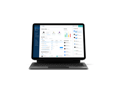 Dashboard for financial knowledge base chart creative dashboard dashboard app dashboard design dashboard ui design finance app ipad mobile ui ui design uiux visual design