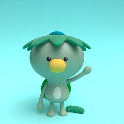 Kappa 3d modeling animation cartoon cinema4d cute illustration kappa motion design practice yokai