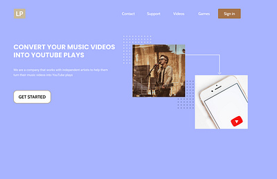 music videos artist buy company design feedback help independent learn mockup music music videos musician people play singer startup ui video website youtube