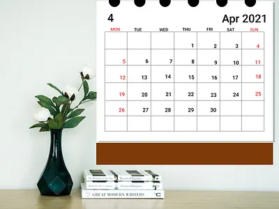 #Daily UI 038 - Calendar Design color ellipes image lines rectangles text