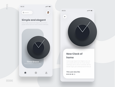 E-Commerce App UI Design Concept For Clock adobe adobexd bike car clock design home house illustraion illustrator interior lamp light logo room ui uidesign uiux ux website