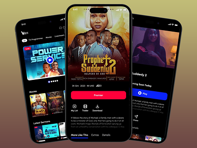 TV Streaming App app box office cinema dark theme entertainment app live streams mobile app design movie streaming movies power service streaming app tv programmes tv series tv show ui design user experience user interface ux design uxui watchlist