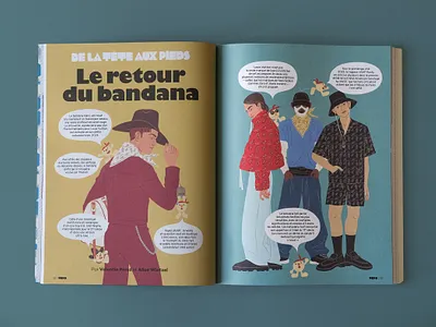 Topo Revue alicewietzel bandana editorial editorialillustration fashion illustration teen topo