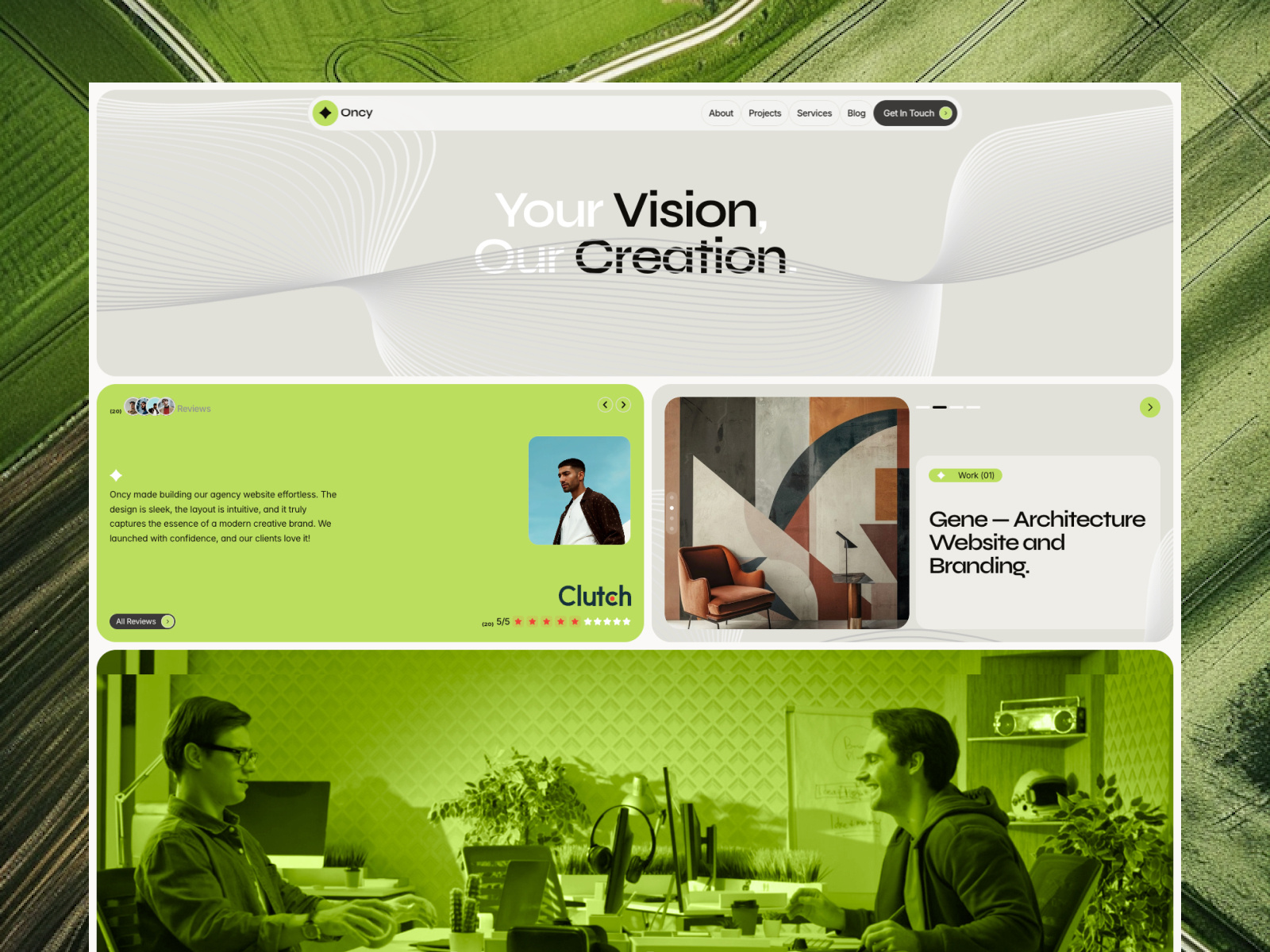 Example of UI Design And Framer Web Development