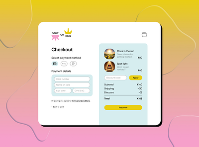 Daily UI #002 — Credit Card Checkout checkout credit card dailyui logo