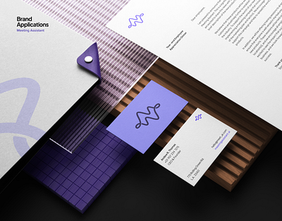 Meeting Assistant: Stationery Set ai brand brand identity branding dtailstudio guidelines identity logo logo design logotype stationary visual identity