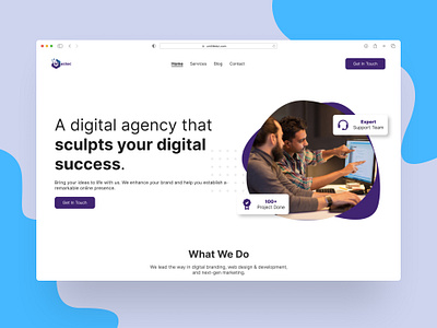 Digital Agency Landing Page Design agency branding company desktop digital digital agency landing page ui ui design website