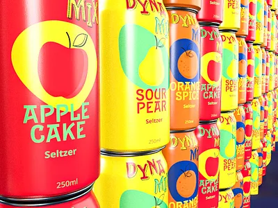 DynaMix Soda Can brand design brand identity branding graphic design product design soda design