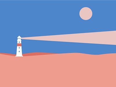 Lighthouse Minimal adobe illustration illustrator lighthouse minimal