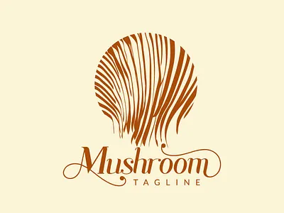 Premium Mushroom Logo Design High End Mushroom Logo Organic Farm agro products